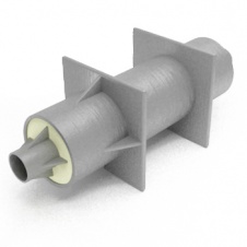 Неподвижная опора ППУ ПЭ 219х6/355/460х25 ст.09Г2С с СОДК ГОСТ 30732-2020 L=2500